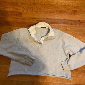 Brandy Melville cropped long sleeve top